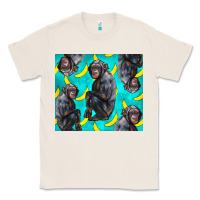 Natural Chimpanzee And Banana Classic Tee - LillyAllenDesigns
