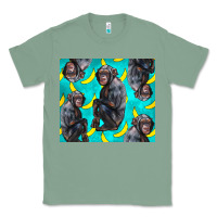 Sage Chimpanzee And Banana Classic Tee - LillyAllenDesigns