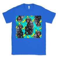 True Royal Chimpanzee And Banana Classic Tee - LillyAllenDesigns