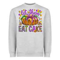 Heather Grey Let them eat cake Heavyweight Sweatshirt - HowdyJamesFarm