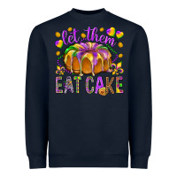 Navy Let them eat cake Heavyweight Sweatshirt - HowdyJamesFarm