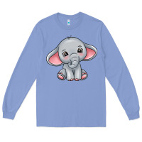 Colony Blue elephant Long Sleeve Tee - texasbilliewilder