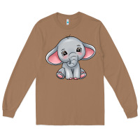 Toasted Coconut elephant Long Sleeve Tee - texasbilliewilder