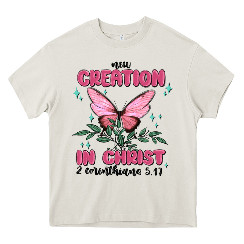 New Creation In Christ 2 Corinthians5.17 Heavy Core Tee by MaliasSmallBusiness | Teevron
