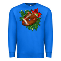 True Royal american football christmas with lights and ribbon Premium Sweatshirt - FaDigitalArtStudio