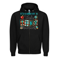 Black it's a good day to teach tiny humans Zipper Hoodie - OliviaCreatesArt