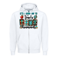 White it's a good day to teach tiny humans Zipper Hoodie - OliviaCreatesArt