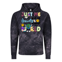 Cloud Black just me and my anxiety against the world Vintage Hoodie - Artiststas