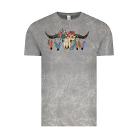 Cloud Rock Texas Longhorn Bull Skull Vintage Tee - JahusDesignShop