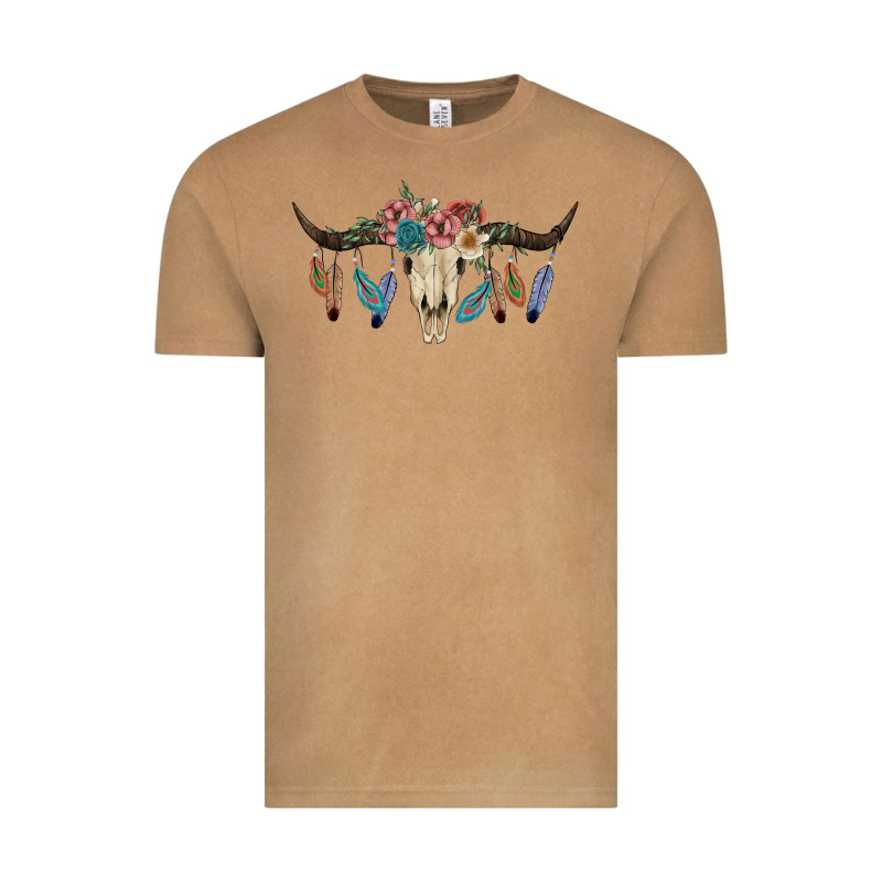 Texas Longhorn Bull Skull Vintage Tee by JahusDesignShop | Teevron