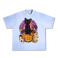 Grape Ice halloween black cat pumpkin Urban Heavy Tee - BarkalooDesign