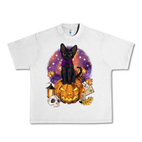 Lunar Rock halloween black cat pumpkin Urban Heavy Tee - BarkalooDesign