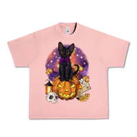 Salmon halloween black cat pumpkin Urban Heavy Tee - BarkalooDesign
