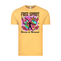 Vintage Mustard free spirit dream on dreamer Vintage Tee - Artiststas