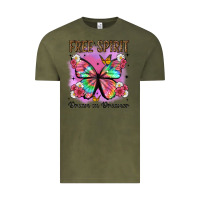 Vintage Olive free spirit dream on dreamer Vintage Tee - Artiststas