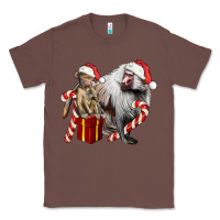 Chestnut Christmas Baboon Baby And Mama Classic Tee - LillyAllenDesigns