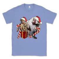 Colony Blue Christmas Baboon Baby And Mama Classic Tee - LillyAllenDesigns