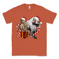 Copper Christmas Baboon Baby And Mama Classic Tee - LillyAllenDesigns