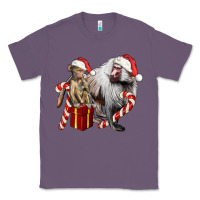 Lavender Christmas Baboon Baby And Mama Classic Tee - LillyAllenDesigns