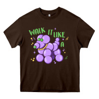 Chocolate Brown walk it like a Heavy Core Tee - MaliasSmallBusiness