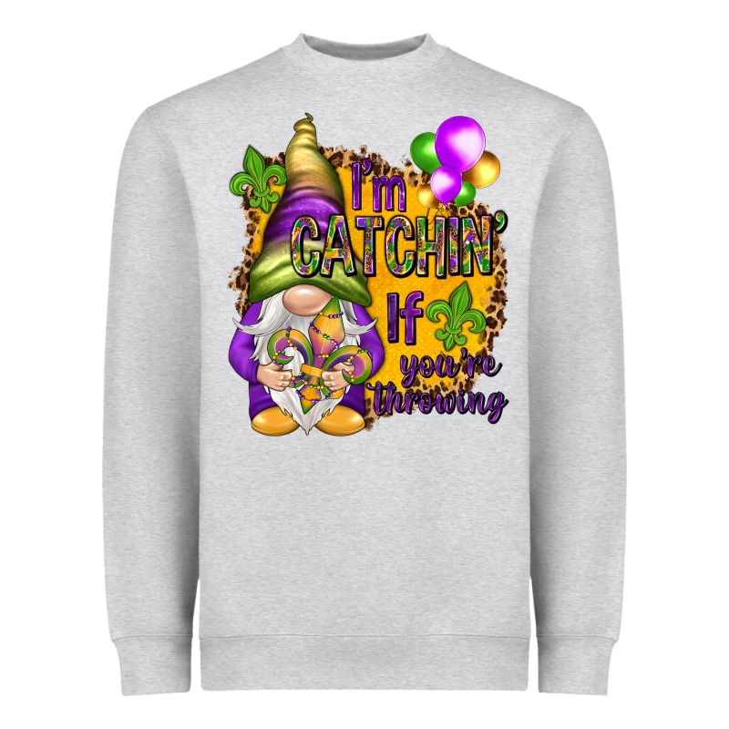 I'm Catching If You're Throwing Heavyweight Sweatshirt by HowdyJamesFarm | Teevron