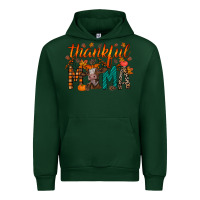 Forest Green thankful mama cow Urban Hoodie - RacoonDesign