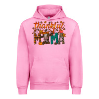 Fuchsia Pink thankful mama cow Urban Hoodie - RacoonDesign