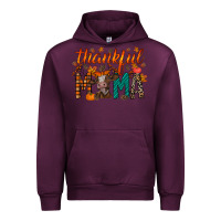 Mauve Wine thankful mama cow Urban Hoodie - RacoonDesign