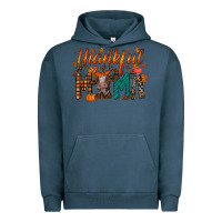 Pigment Midnight Navy thankful mama cow Urban Hoodie - RacoonDesign