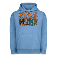Pigment Pebble Blue thankful mama cow Urban Hoodie - RacoonDesign