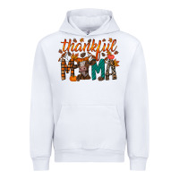White thankful mama cow Urban Hoodie - RacoonDesign