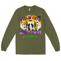 Army Green feeling cute might haunt u later tbw Long Sleeve Tee - texasbilliewilder