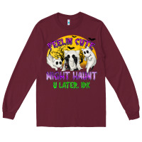 Burgundy feeling cute might haunt u later tbw Long Sleeve Tee - texasbilliewilder