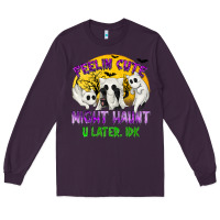 Plum feeling cute might haunt u later tbw Long Sleeve Tee - texasbilliewilder