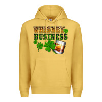 Antique Gold St. Patrick's Day whiskey business Premium Hoodie - OliviaCreatesArt