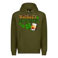 Army Green St. Patrick's Day whiskey business Premium Hoodie - OliviaCreatesArt