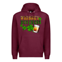 Burgundy St. Patrick's Day whiskey business Premium Hoodie - OliviaCreatesArt