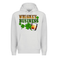 Dove Grey St. Patrick's Day whiskey business Premium Hoodie - OliviaCreatesArt
