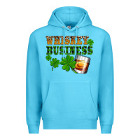 Ocean Blue St. Patrick's Day whiskey business Premium Hoodie - OliviaCreatesArt