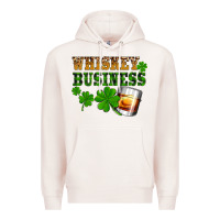 Pale Pink St. Patrick's Day whiskey business Premium Hoodie - OliviaCreatesArt