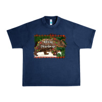 Navy merry christmas bear Urban Heavy Tee - BarkalooDesign