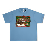 Pebble Blue merry christmas bear Urban Heavy Tee - BarkalooDesign