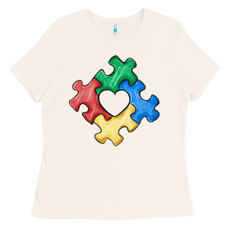 Autism Puzzle Ladies Tee by MaliasSmallBusiness | Teevron