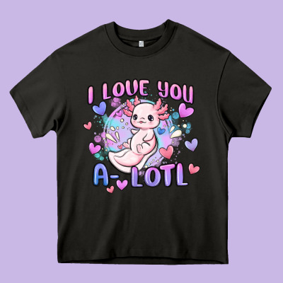 Love You A Lotl Heavy Core Tee Designed By Maliassmallbusiness