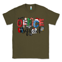 Army Green Office Squad Christmas Classic Tee - LillyAllenDesigns