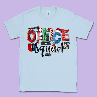 Office Squad Christmas Classic Tee Designed By Lillyallendesigns