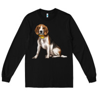 Black beagle with overflow Long Sleeve Tee - texasbilliewilder