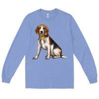 Colony Blue beagle with overflow Long Sleeve Tee - texasbilliewilder