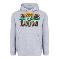 Heather Grey loud and proud mom Heavyweight Hoodie - BundleAndBundleShop