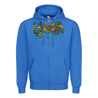 True Royal peace love thunderbird Zipper Hoodie - OliviaCreatesArt